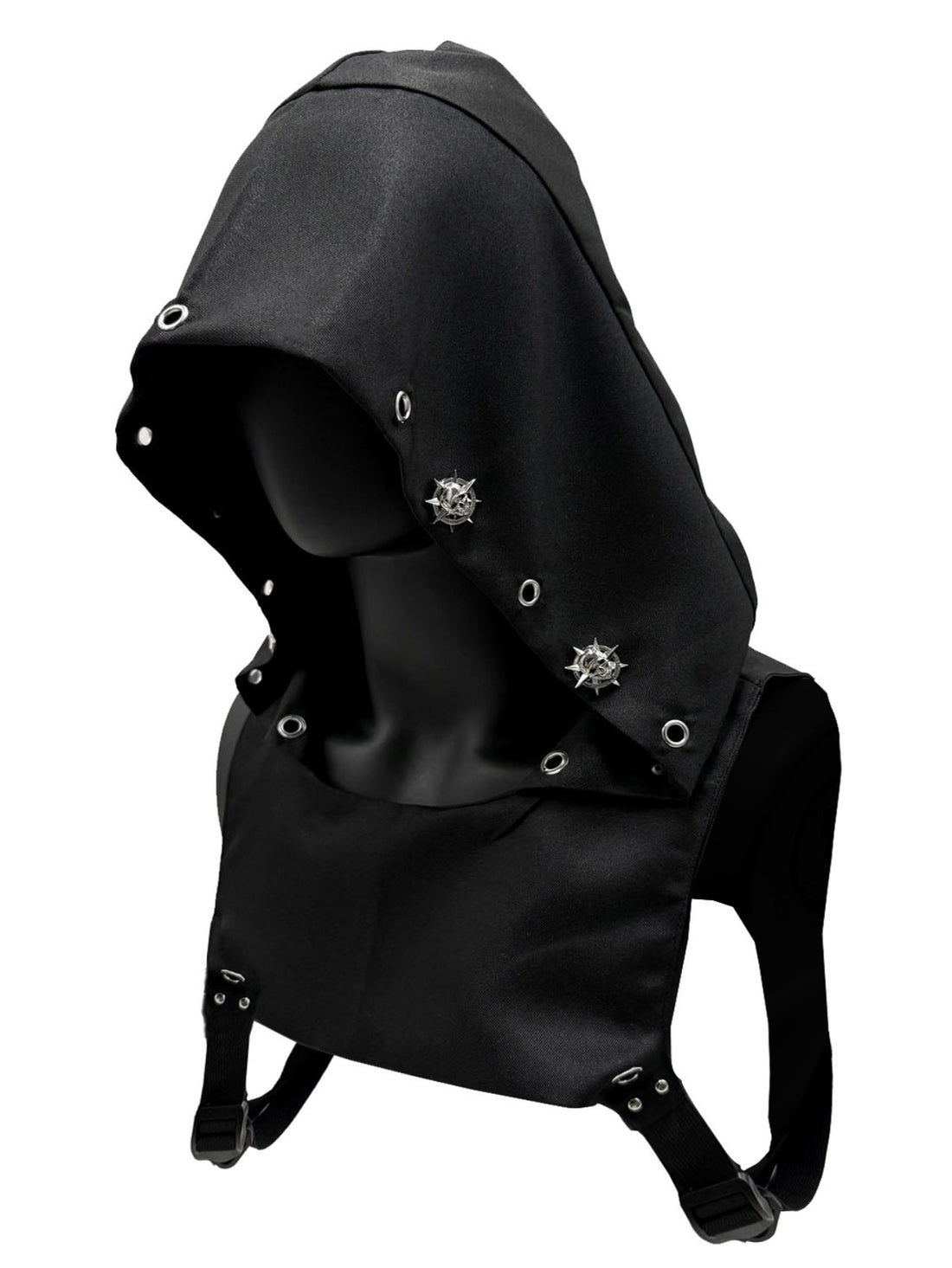 Capuche-cache-cou Cyberpunk "Crâne diabolique" | Cache-cou, Cape à capuche, Chapeau, Coupe régulière, Tissu légèrement extensible, Couleur unie