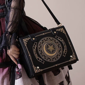 Gothic Geometric Crossbody Bag | Faux Leather | Darkwave
