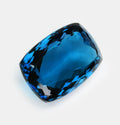 41.68 carat natural blue topaz cushion modified brilliant cut loose gemstone 23x15mm ICA certified