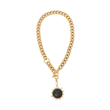 Odyssey Necklace Black Gold and ready to ship to stay close to your heart