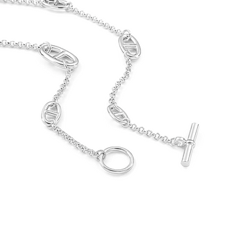 24" 18K White Gold or 18K Gold plated Lariat Chain Necklace