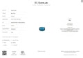 ICA GemLab certificate report 180866 for 41.68ct natural blue topaz cushion cut – April 2025