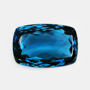 41.68 ct Natural Blue Topaz Cushion Cut Statement Stone ICA Certified