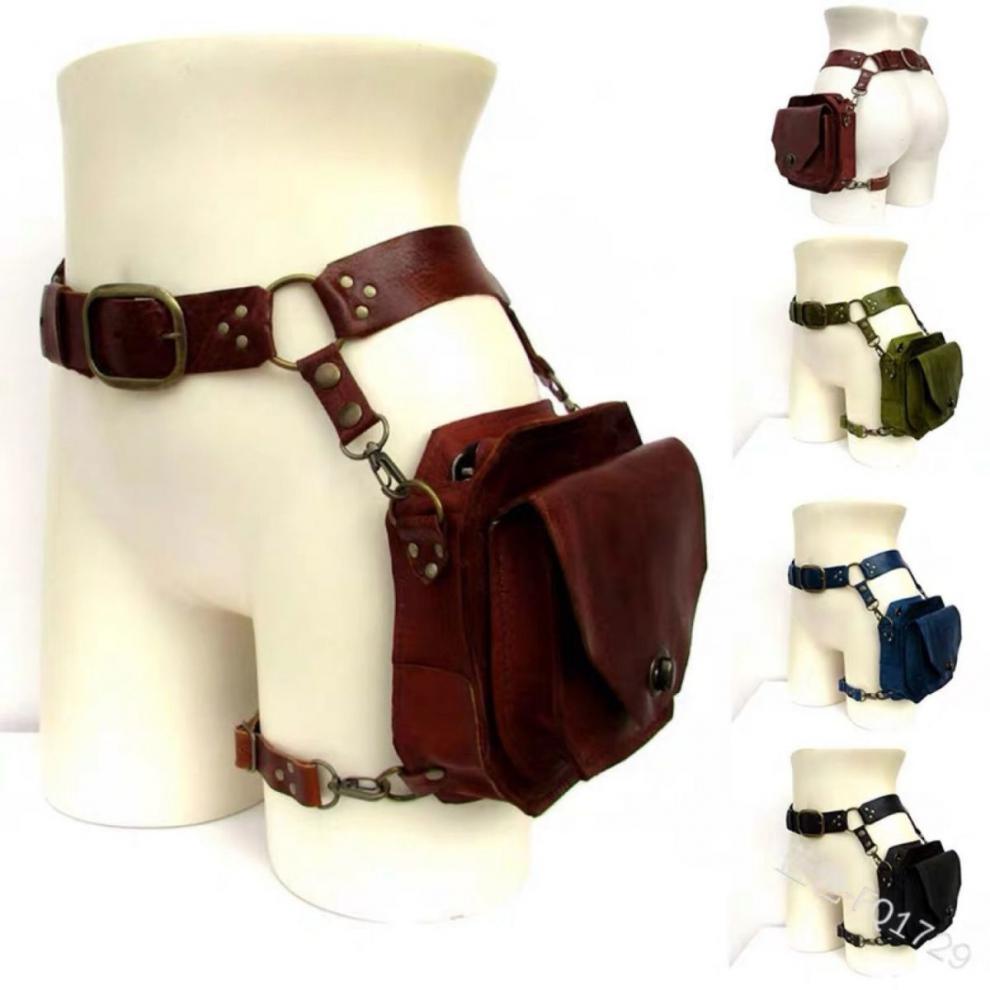 Sac à bandoulière en nylon multi-poches noir Darkwave – Vêtement technique urbain alternatif
