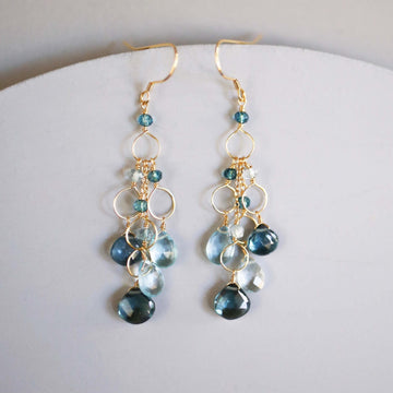 14k Gold plated over .925 Waterfall Earrings to get you notice  going to work.