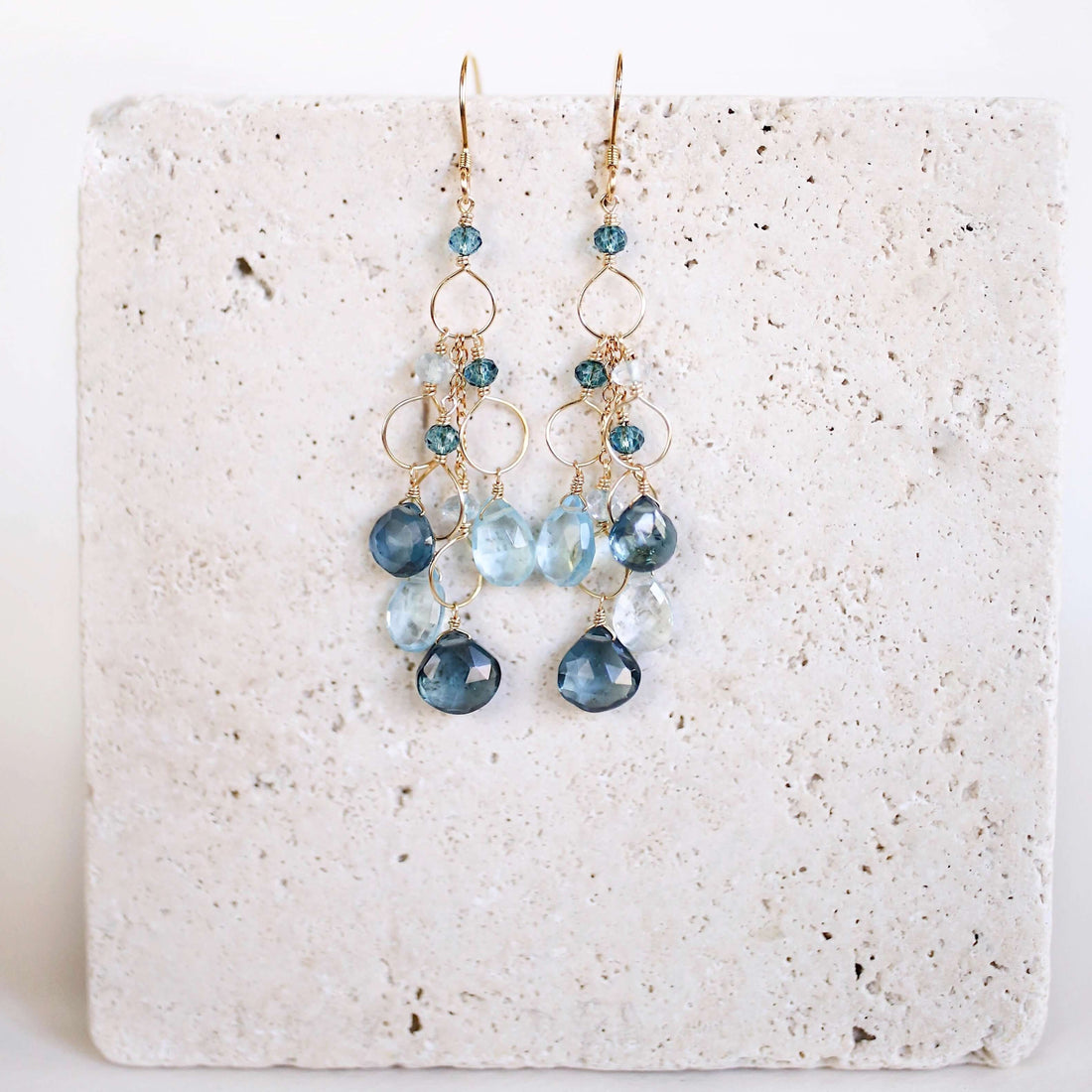 14k Gold plated over .925 Waterfall Earrings to get you notice  going to work.