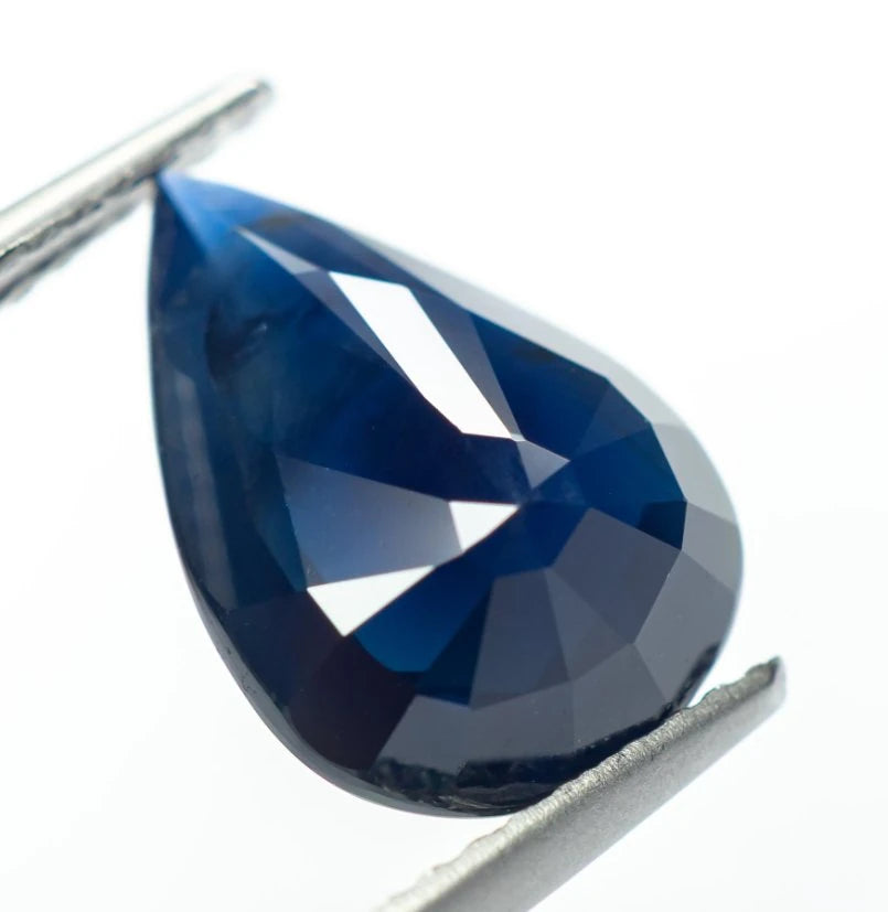 Unheated Natural Corundum -> 11.92 x 8.39 x 4.54 mm -> Bellerophon Gemlab Certified