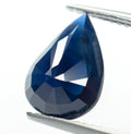 3.366 Carat Specimen Blue Sapphire -> Midnight Steely Deep Saturation -> Pear Mixed Cut Basaltic Relic