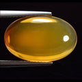 6.80ct Vivid Orange Transparent No Treatment Natural Mexican Fire Opal Oval Cabochon  ALGT Certified - VF Jewelry and Gems
